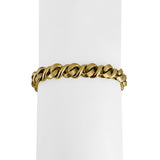 Chiampesan 18k Yellow Gold 41.2g Solid Heavy Fancy Curb Link Bracelet Italy 7"