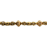 18k Yellow Gold 32g Heavy Vintage Fancy Link Bracelet Italy 8"