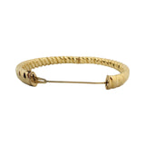 14kk Yellow Gold 14.2g Ladies Large 9mm Spiral Bangle Bracelet 8.25"