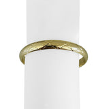 14k Yellow Gold 11.3g Ladies Polished 8mm Diamond Cut Bangle Bracelet 7"