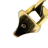 14k Yellow Gold 23g Solid Vintage 7mm Squared Curb Link Bracelet Italy 7.75"