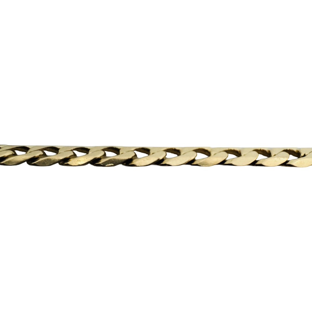 14k Yellow Gold 12g Solid Men's 6mm Curb Link Bracelet South Africa 8.5"
