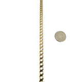 14k Yellow Gold 12g Solid Men's 6mm Curb Link Bracelet South Africa 8.5"
