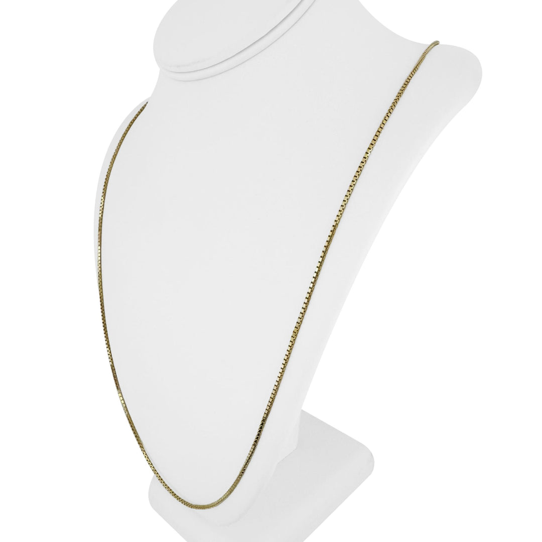 14k Yellow Gold 11g Solid Long 1.5mm Box Link Chain Necklace Italy 30"