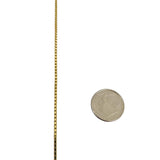 14k Yellow Gold 11g Solid Long 1.5mm Box Link Chain Necklace Italy 30"