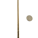 14k Yellow Gold 33.5g Solid Heavy 4.5mm Cuban Link Chain Necklace 24"