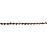 14k Yellow Gold 10g Solid Ladies 2.5mm Diamond Cut Rope Chain Necklace 18"