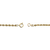 14k Yellow Gold 10g Solid Ladies 2.5mm Diamond Cut Rope Chain Necklace 18"