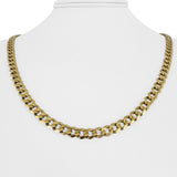 14k Yellow Gold 25.5g Solid 6mm Curb Link Chain Necklace Italy 20.5"