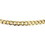 14k Yellow Gold 25.5g Solid 6mm Curb Link Chain Necklace Italy 20.5"