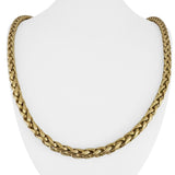 14k Yellow Gold 47.4g Heavy Long 6mm Wheat Link Chain Necklace Italy 30"