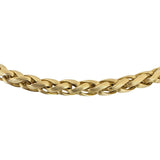 14k Yellow Gold 47.4g Heavy Long 6mm Wheat Link Chain Necklace Italy 30"
