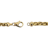 14k Yellow Gold 47.4g Heavy Long 6mm Wheat Link Chain Necklace Italy 30"