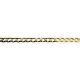 14k Yellow Gold 13.7g Solid Flat 4.5mm Curb Link Chain Necklace 22"