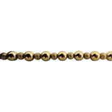 14k Yellow Gold 9.8g Polished & Brushed Ball Bead Necklace 18"