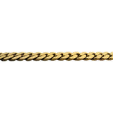 14k Yellow Gold 27g Solid Vintage 4mm Squared Cuban Link Chain Necklace 20"
