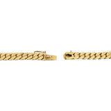 14k Yellow Gold 27g Solid Vintage 4mm Squared Cuban Link Chain Necklace 20"