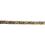 14k Yellow Gold 11g Ladies Thick 8mm Byzantine Link Bracelet Turkey 7.5"