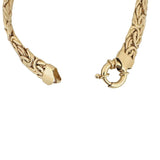 14k Yellow Gold 11g Ladies Thick 8mm Byzantine Link Bracelet Turkey 7.5"