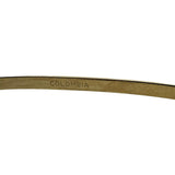 14k Yellow Gold 9.3g Ladies Polished 8mm Diamond Cut Bangle Bracelet 7.5"