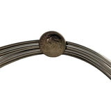 Set of Seven 14k White Gold 10.4g Diamond Cut Connected Bangle Bracelets 8"