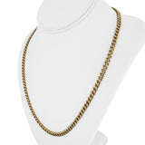 14k Yellow Gold 44.7g Solid Heavy 5mm Curb Link Chain Necklace 21.5"