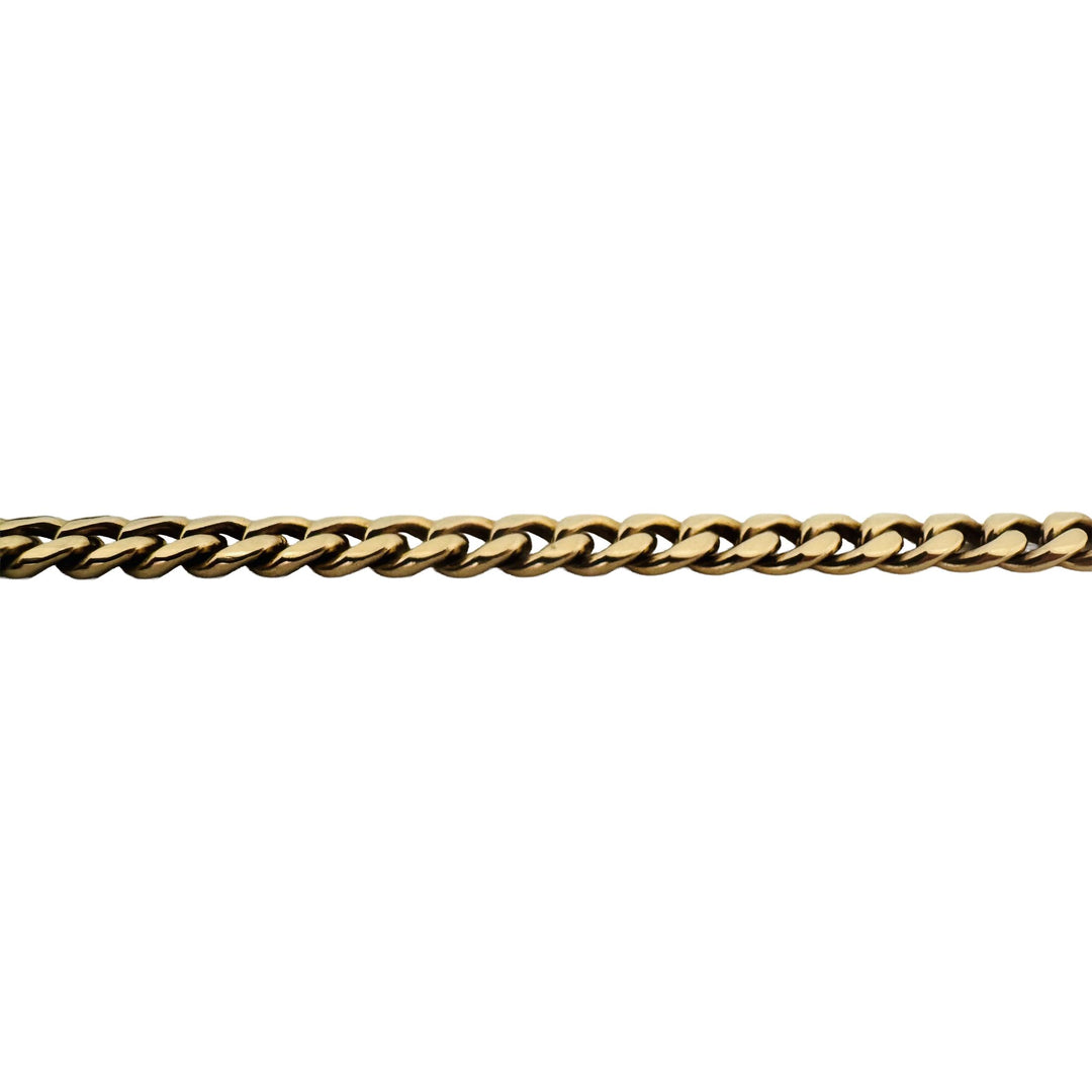 14k Yellow Gold 44.7g Solid Heavy 5mm Curb Link Chain Necklace 21.5"