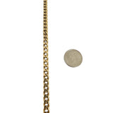 14k Yellow Gold 44.7g Solid Heavy 5mm Curb Link Chain Necklace 21.5"