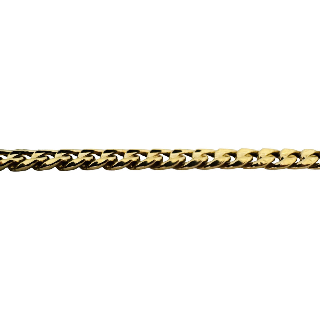 14k Yellow Gold 13g Hollow Light 6mm Curb Link Chain Necklace 24"