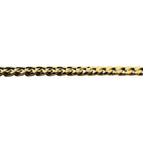 14k Yellow Gold 13g Hollow Light 6mm Curb Link Chain Necklace 24"
