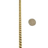 14k Yellow Gold 13g Hollow Light 6mm Curb Link Chain Necklace 24"