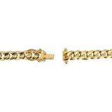 14k Yellow Gold 13g Hollow Light 6mm Curb Link Chain Necklace 24"