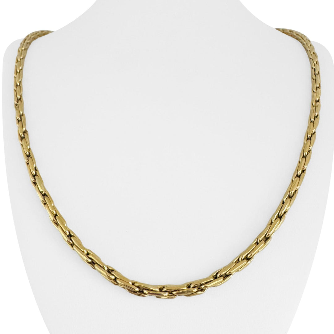 14k Yellow Gold 25.5g Heavy Polished 4.5mm Twisted Link Necklace 24"