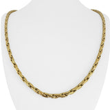 14k Yellow Gold 25.5g Heavy Polished 4.5mm Twisted Link Necklace 24"