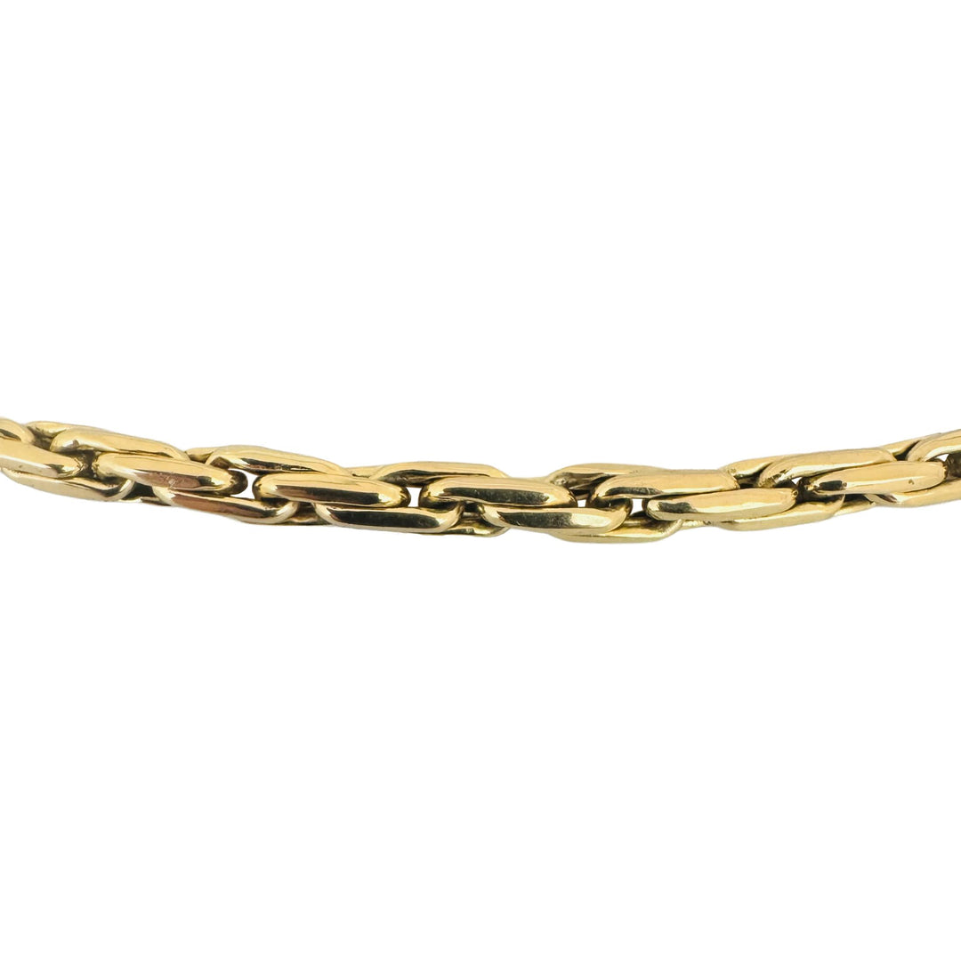 14k Yellow Gold 25.5g Heavy Polished 4.5mm Twisted Link Necklace 24"