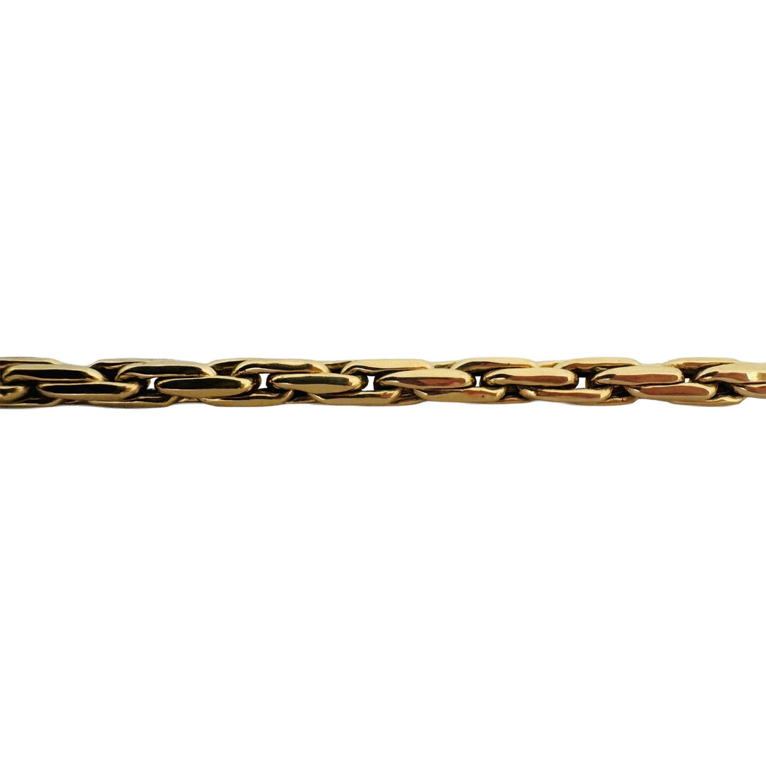 14k Yellow Gold 25.5g Heavy Polished 4.5mm Twisted Link Necklace 24"