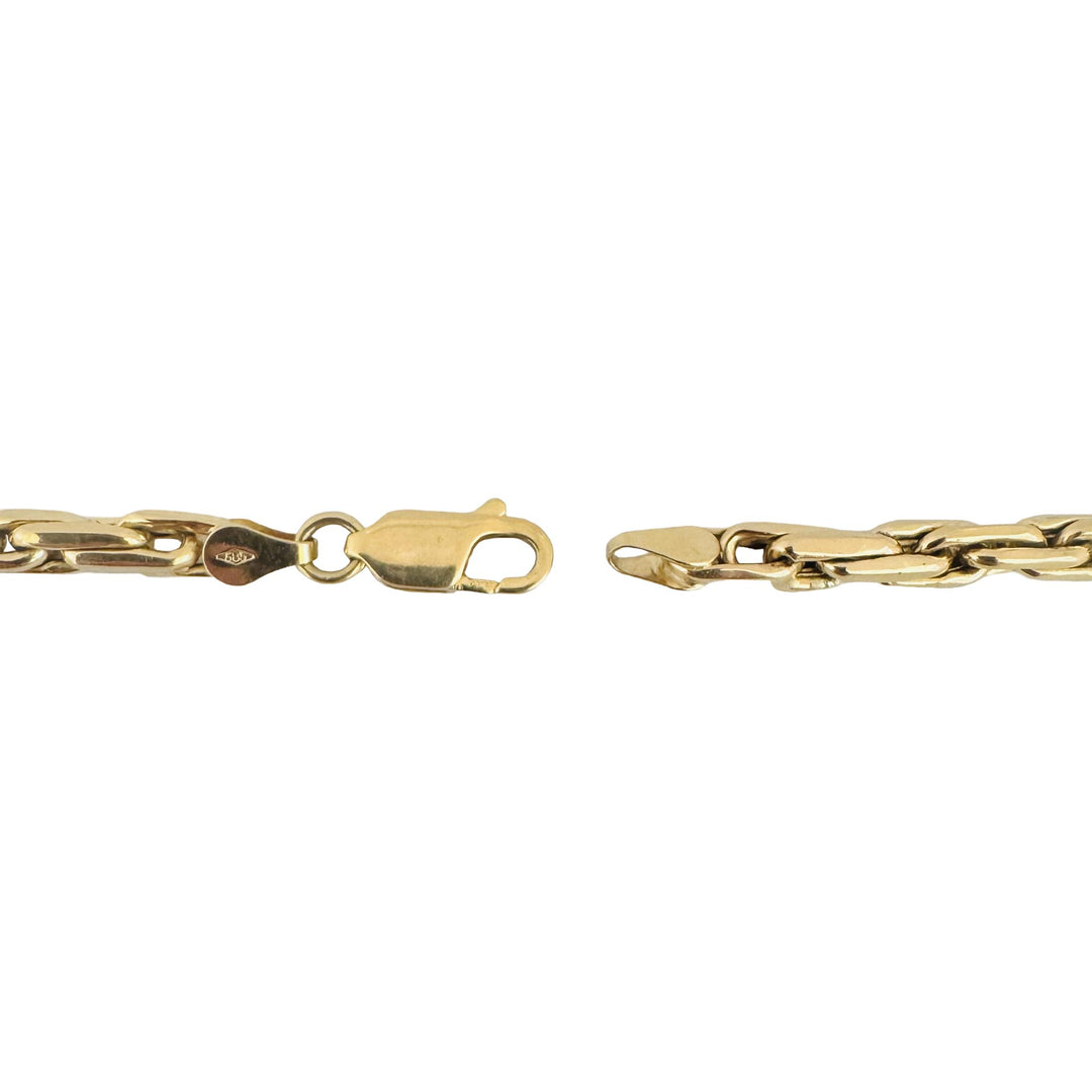 14k Yellow Gold 25.5g Heavy Polished 4.5mm Twisted Link Necklace 24"