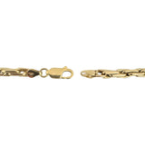 14k Yellow Gold 25.5g Heavy Polished 4.5mm Twisted Link Necklace 24"