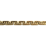14k Yellow Gold 12.5g Ladies Polished 8.5mm Greek Key Link Bracelet 7"