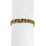 14k Yellow Gold 12.5g Ladies Polished 8.5mm Greek Key Link Bracelet 7"