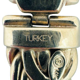 14k Yellow Gold 41.6g Heavy Thick Byzantine Link Panther Clasp Bracelet 7.5"