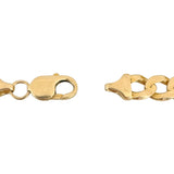 14k Yellow Gold 38.5g Solid Heavy 10mm Curb Link Bracelet 9"