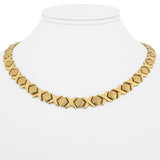 14k Yellow Gold 31.6g Hugs and Kisses XO Link Necklace Turkey 17"