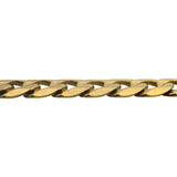 14k Yellow Gold 22g Solid Men's 8mm Curb Link Bracelet Italy 9"