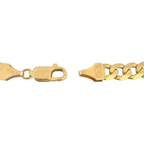 14k Yellow Gold 22g Solid Men's 8mm Curb Link Bracelet Italy 9"