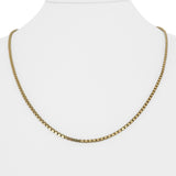 14k Yellow Gold 12.4g Solid 2.2mm Box Link Chain Necklace Italy 20"