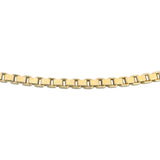14k Yellow Gold 12.4g Solid 2.2mm Box Link Chain Necklace Italy 20"