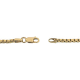 14k Yellow Gold 12.4g Solid 2.2mm Box Link Chain Necklace Italy 20"