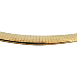 14k Yellow Gold 38g Solid Graduated Omega Link Necklace Italy 18"