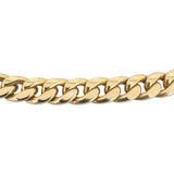 14k Yellow Gold 41g Semi Solid 8mm Cuban Link Chain Necklace Italy 18"